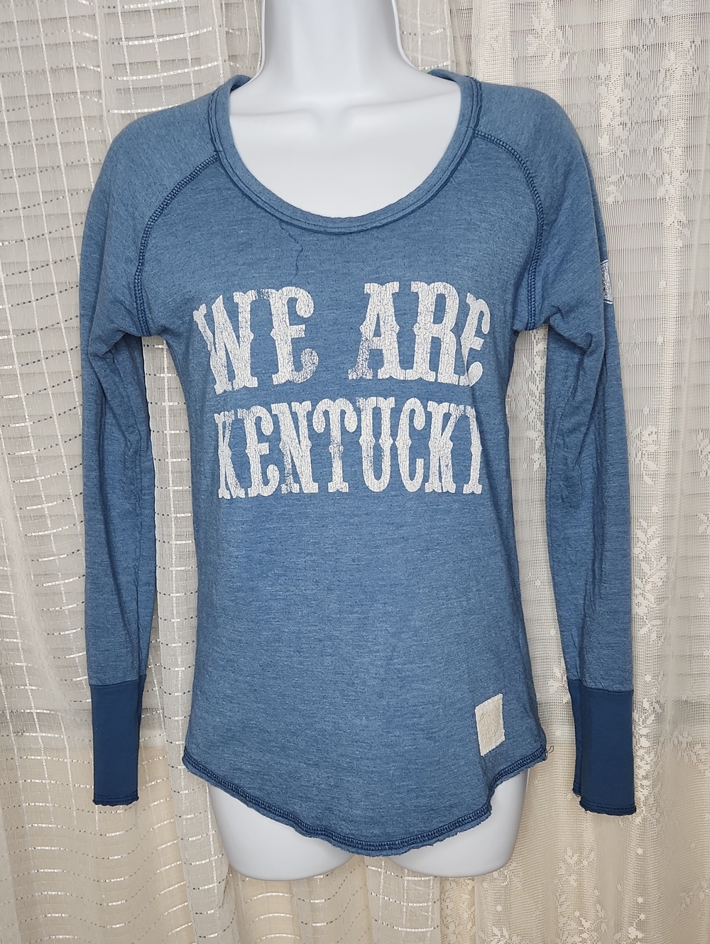 The Original Retro Brand We Are Kentucky Blue long sleeve graphic tee shirt SzM